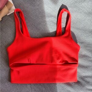 ALO Yoga Vibrant Red Sports Bra
